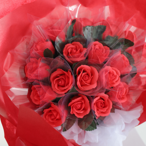 Bó hoa hồng sáp 20 bông đỏ