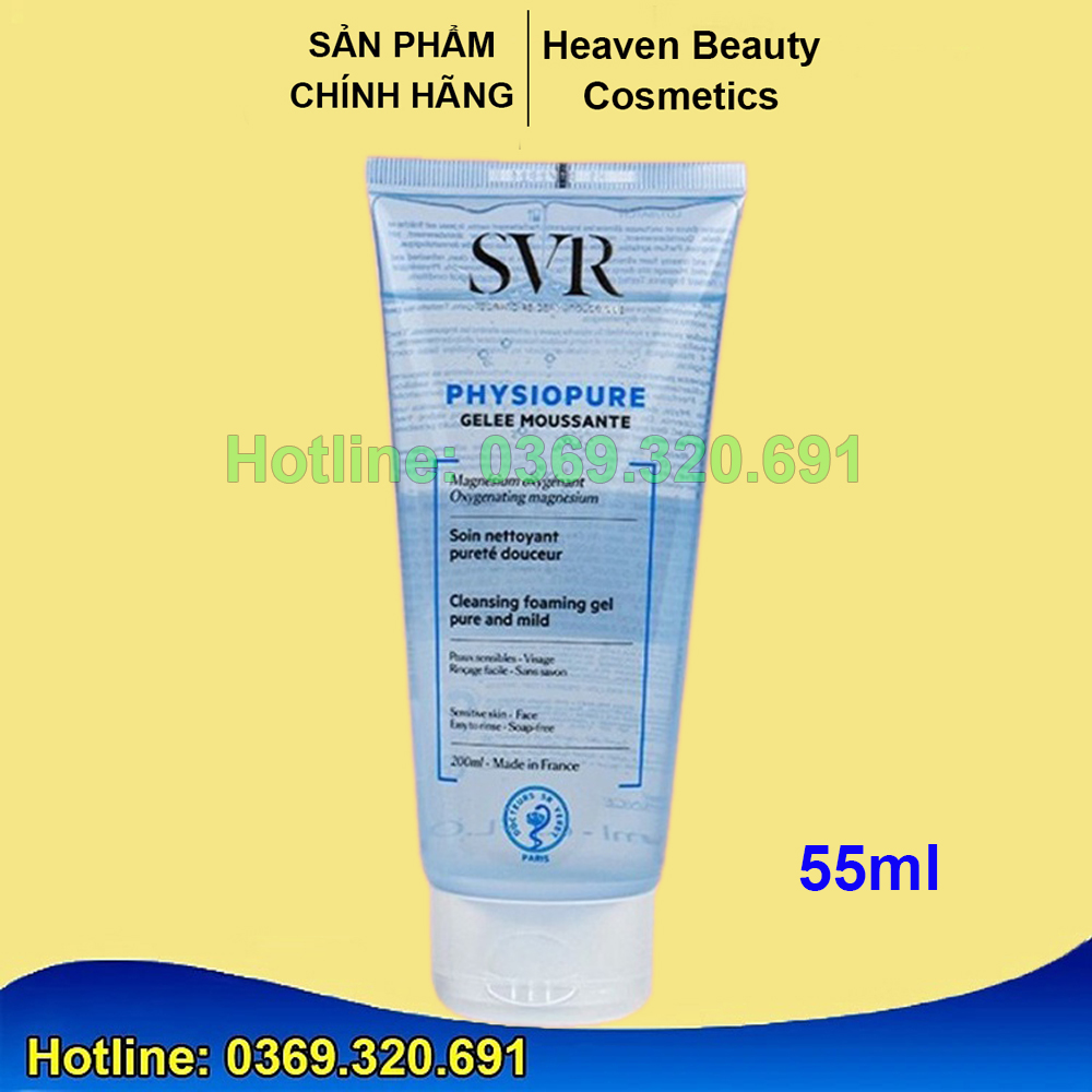 Sữa rửa mặt SVR Physiopure Gelee moussante cho da nhạy cảm - Hàng Chính Hãng - Dược mỹ phẩm bác sĩ Mã Phượng