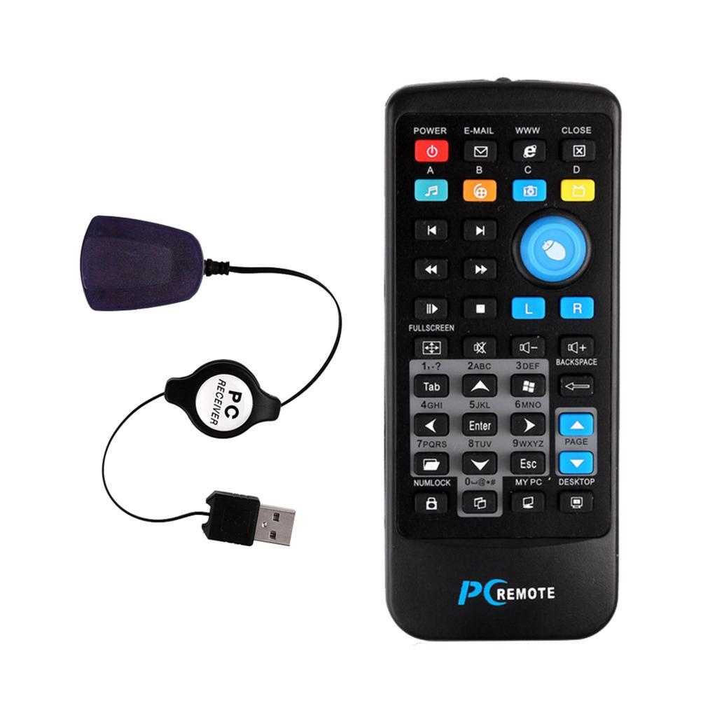 Media Center Computer USB PC IR Remote Control For Windows 7 8 10 Xp Vista