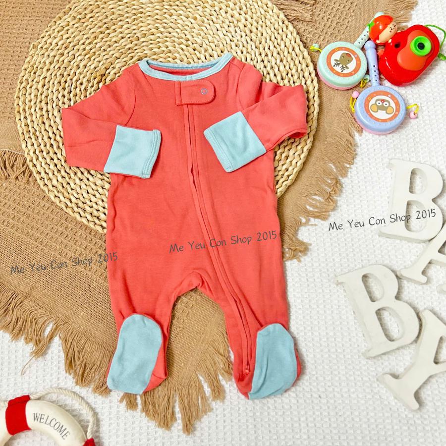 [NB-9m] Body Ngủ Liền Vớ Kiểu Dây Kéo Hàng VNXK Cloud Island Chất Cotton Mềm Mịn, Thấm Hút Mồ Hôi Cho Bé Từ 2-9kg - Mẫu I1