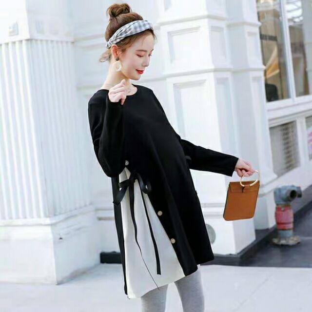 Đầm big size đầm nữ buộc nơ dễ thương