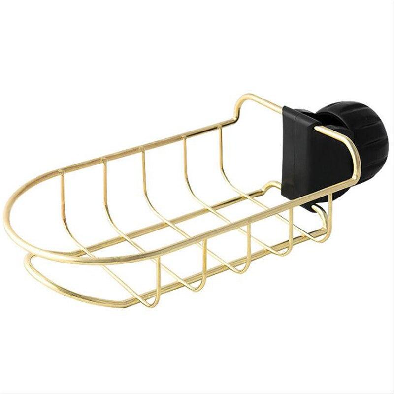 Household Faucet Storage Rack Kitchen Water Pool Punch Free Sponge Rag Hollow Drain Holder