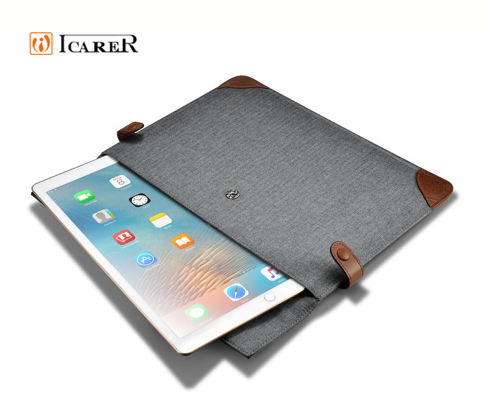 Túi chống sốc dành cho iPad Pro 12.9 inch – iCarer Fabric Tablet Sleeve - Hàng nhập khẩu