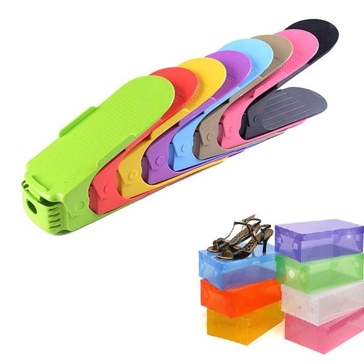 Combo 5 Đế để giày dép thông minh - Tặng 1 hộp đựng giày trong suốt