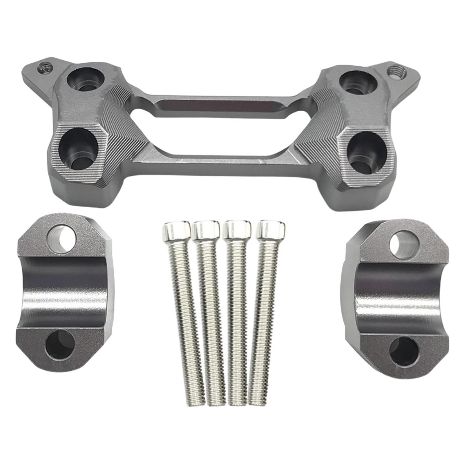 Motorcycle Handlebar Riser Kit with Screws Clamp Mount Adapter for   650