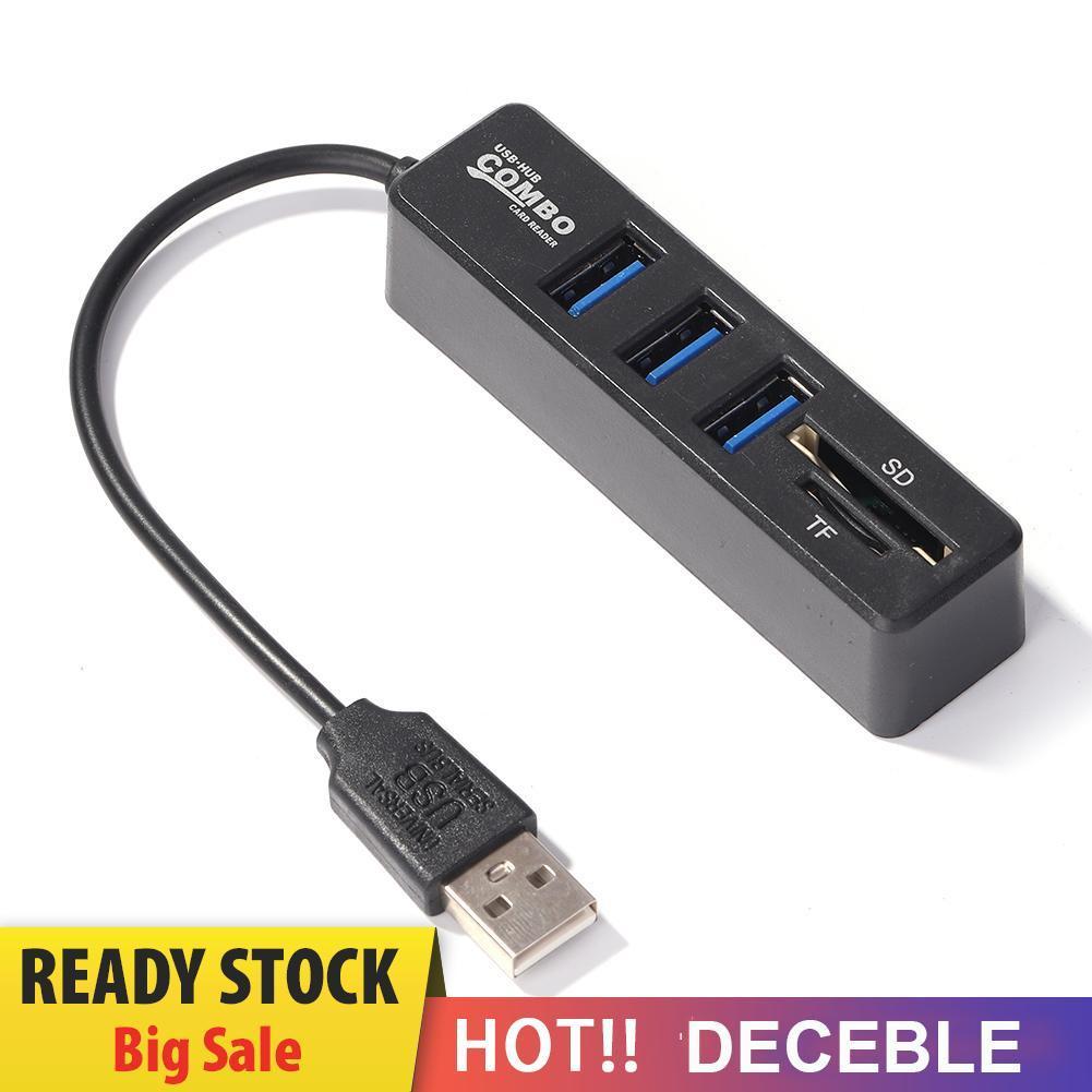 Hub Chia 5 / 8 Cổng Usb 2.0 Tích Hợp Đầu Đọc Thẻ Nhớ Tiện Dụng