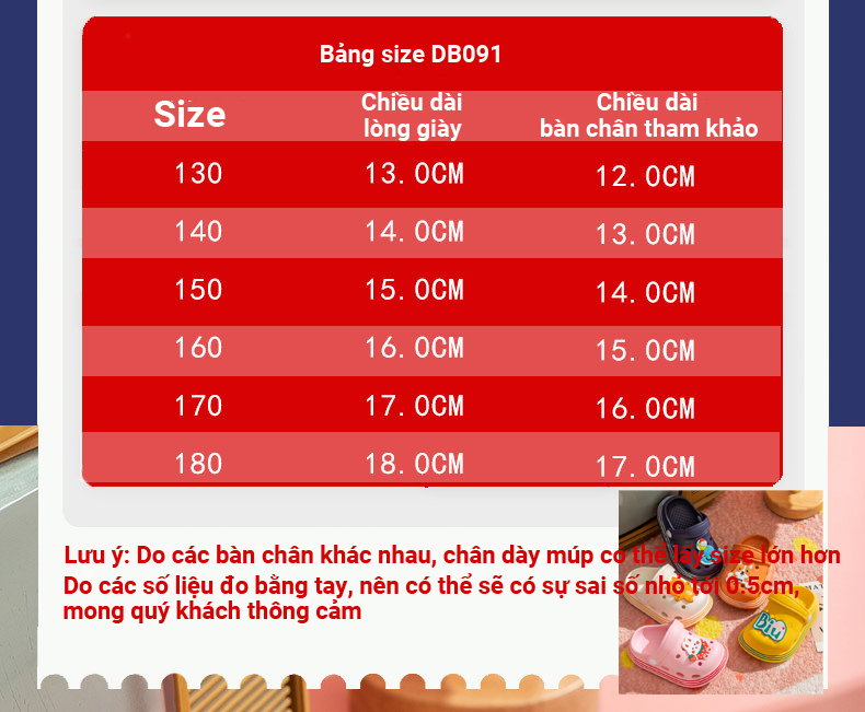 Dép sục cho bé trai bé gái ngộ ngĩnh Dép cross cho bé DB091