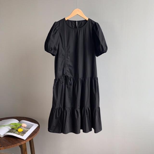 Váy rút dây eo xoè 2 tầng hottrend váy dạo phố váy dự tiệc váy đi chơi