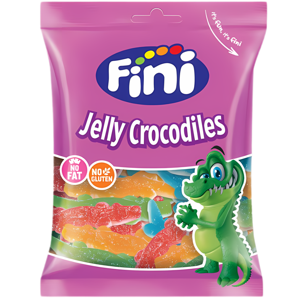Kẹo Dẻo Fini Jelly Crocodiles Vị Trái Cây 90g
