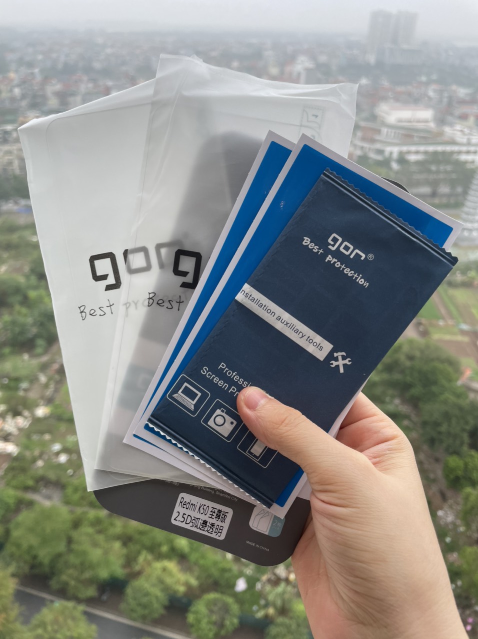 Bộ 2 Kính cường lực GOR cho Xiaomi Redmi K50 Ultra trong suốt 2.5D Hàng nhập khẩu
