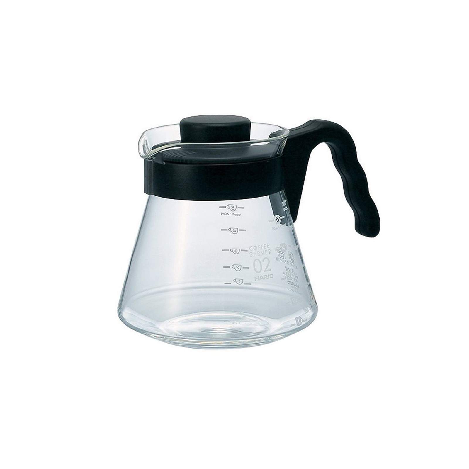 BÌNH ĐỰNG CÀ PHÊ HARIO V60 COFFEE SERVER 02 -VCS-02B -700ML | ĐEN