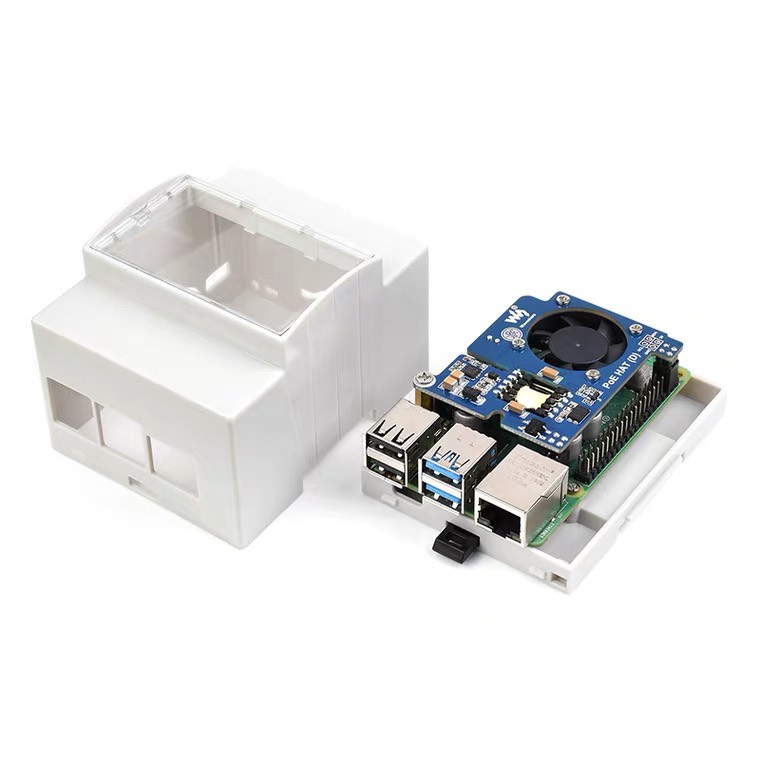 Case Nhựa Cài Thanh Din-rail Tủ Điện Cho Raspberry Pi 4