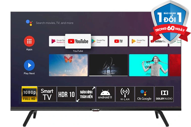 Smart Tivi Coex 32 inch 32FH5000X Android 11 -Hàng chính hãng