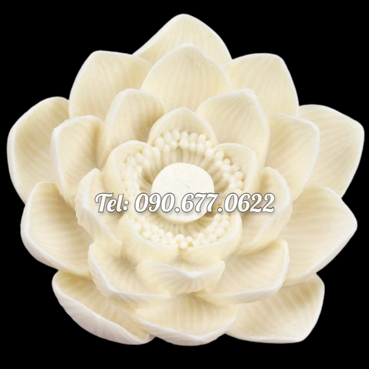 Khuôn silicone làm rau câu hoa sen đại đóa loại 11 cm - Mã số 1725