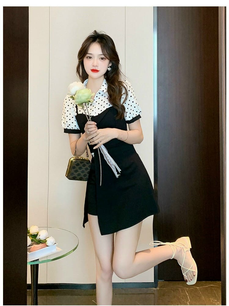 SET BỘ SHORT PHỐI LỤA BI CỔ SƠ MI