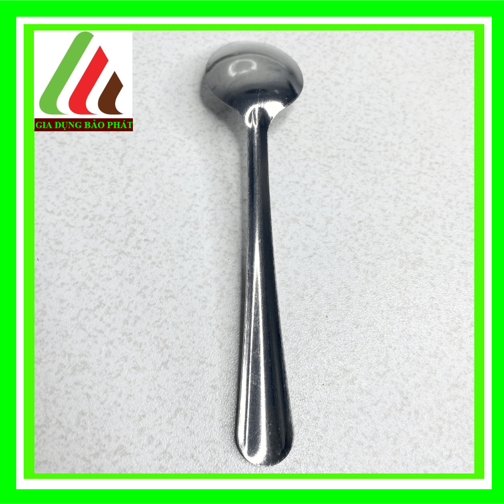 Bộ 10 muỗng / thìa soup inox đầu nhọn truyền thống đơn giản sáng bóng dày dặn cán dài 18cm - thìa ăn cơm