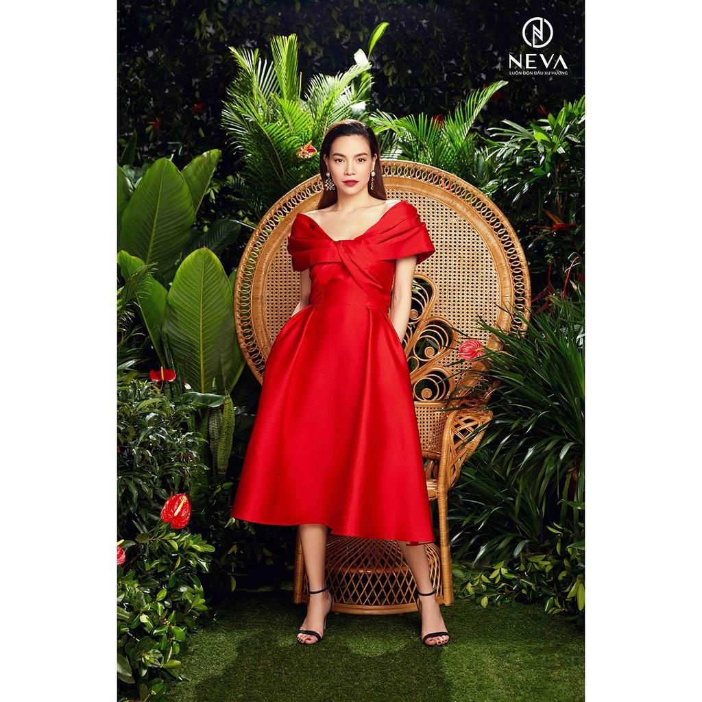 Đầm đỏ off shoulder NEVA 20F2C460079T012