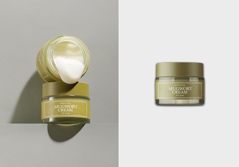 Kem dưỡng ngải cứu dưỡng ẩm, phục hồi da I'm From Mugwort Cream 50ml + Tặng Kèm 1 Băng Đô Tai Mèo ( Màu Ngẫu Nhiên)