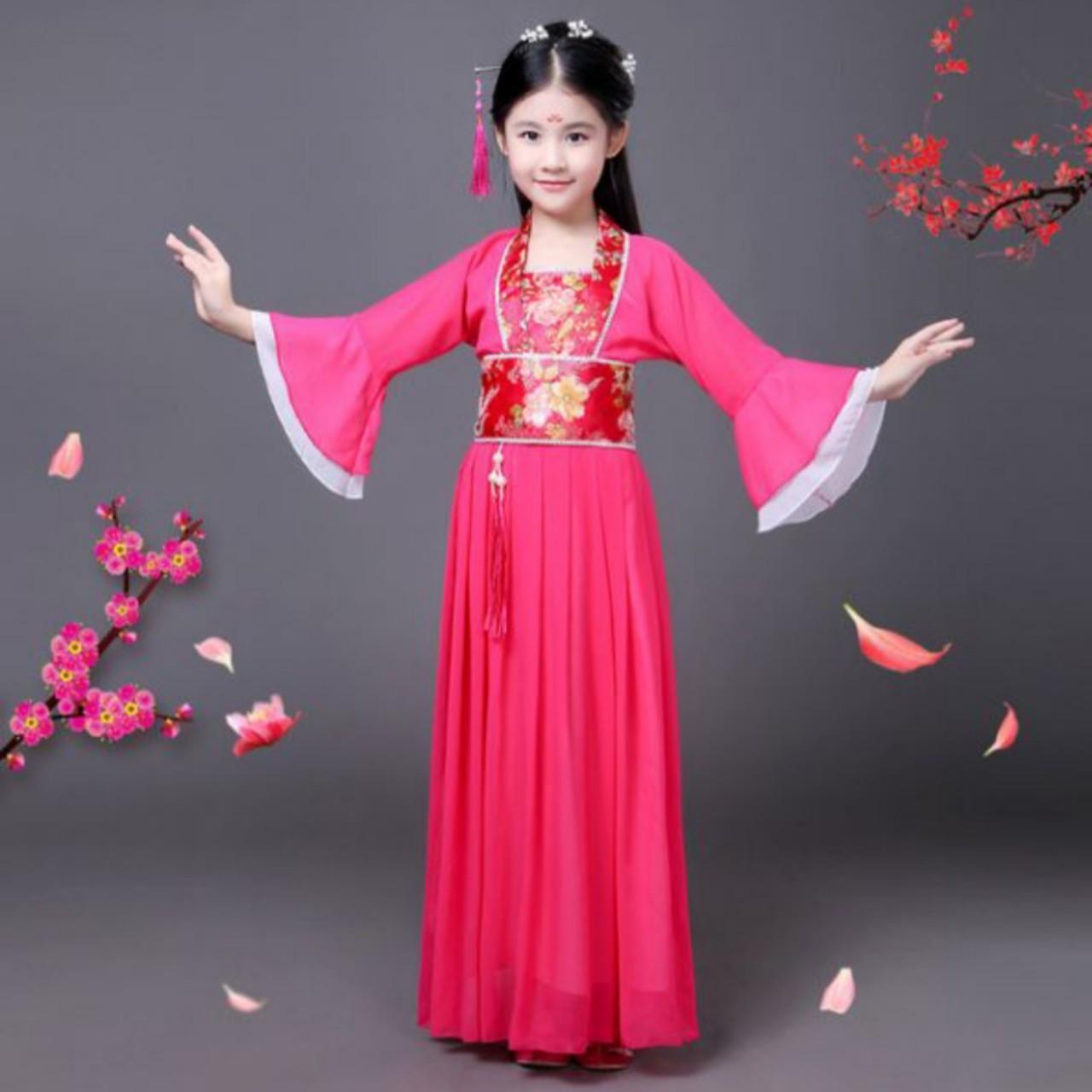 Trang Phục Hằng Nga Trẻ Em Bộ Trang Phục Tiên Nữ Công Chúa Dành Cho Bé Gái Theo Phong Cách Cổ Trang Trung Quốc