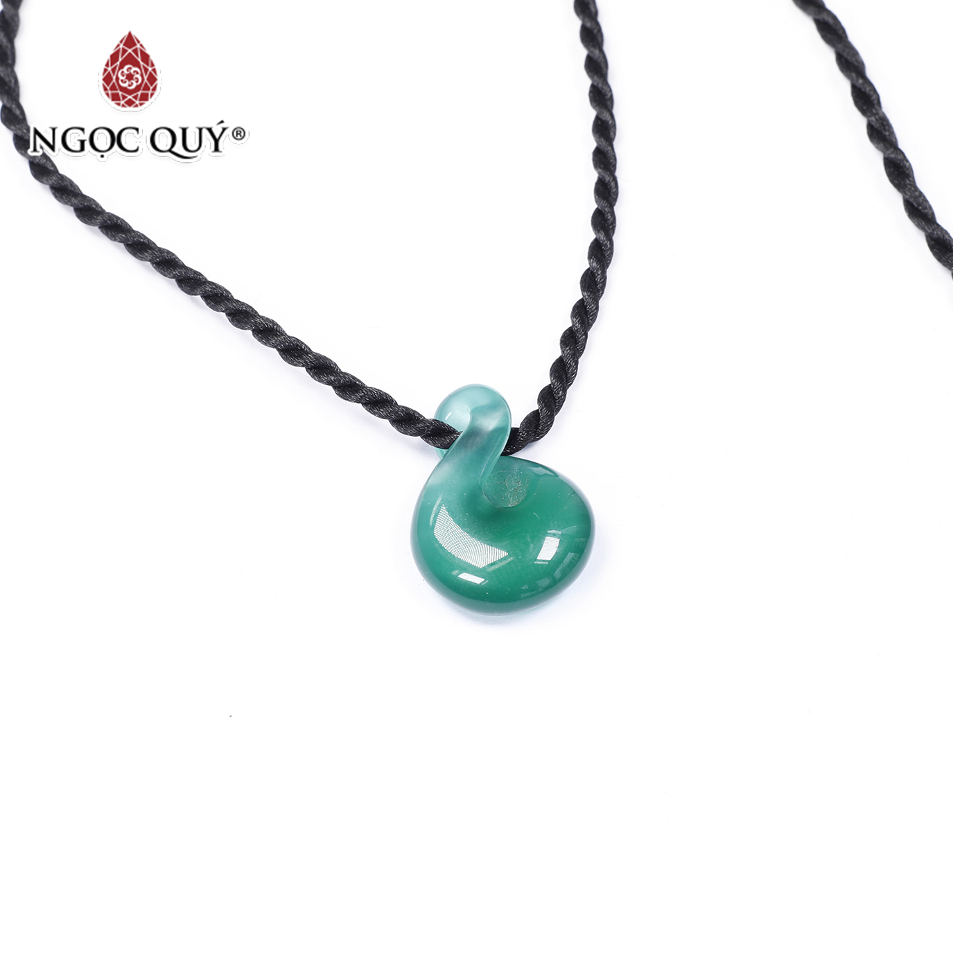 Mặt dây chuyền nốt nhạc đá mả mão xanh mệnh hỏa, mộc - Ngọc Qúy Gemstones