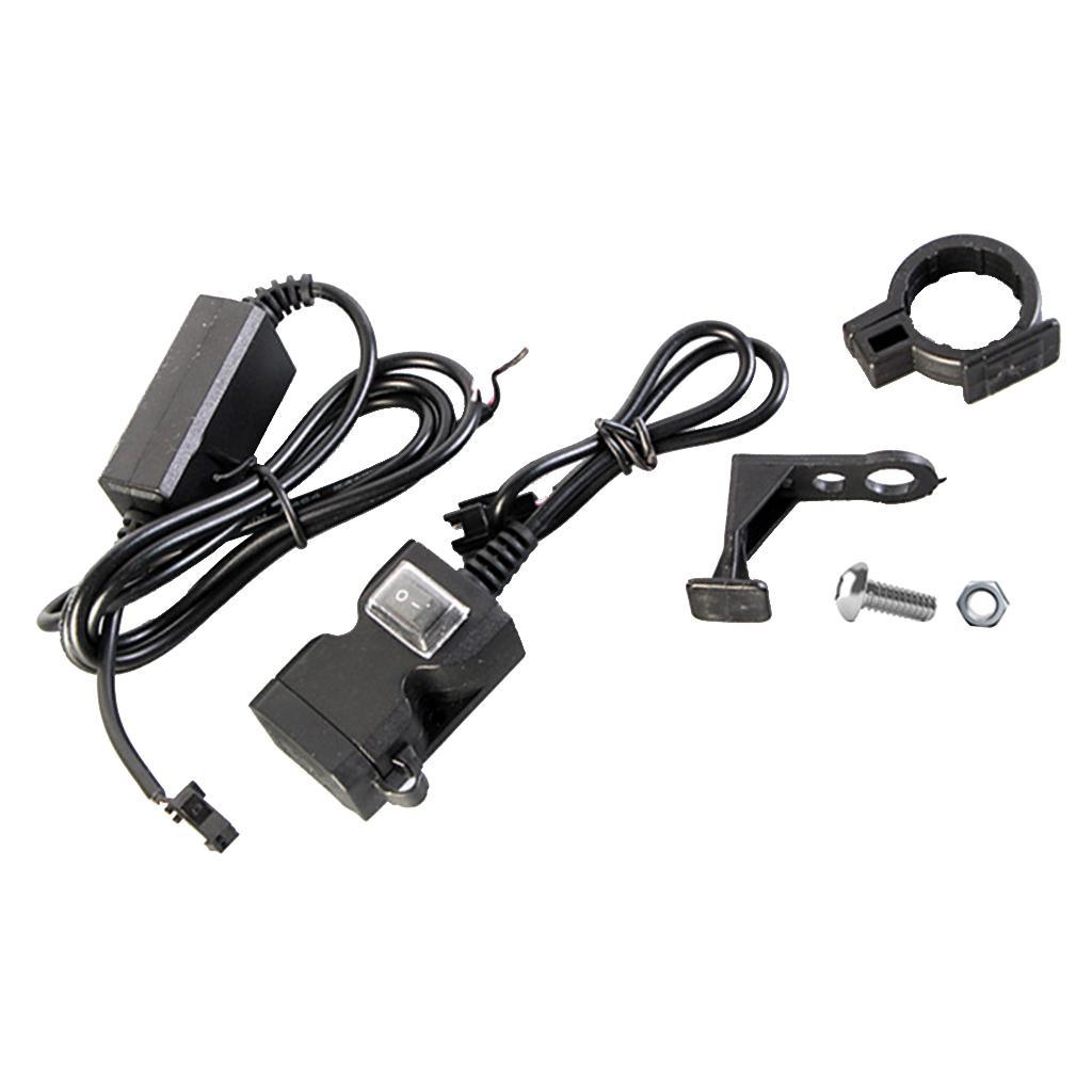 Dual USB Charger Motorcycle Handlebar Fast Car Charger Charger