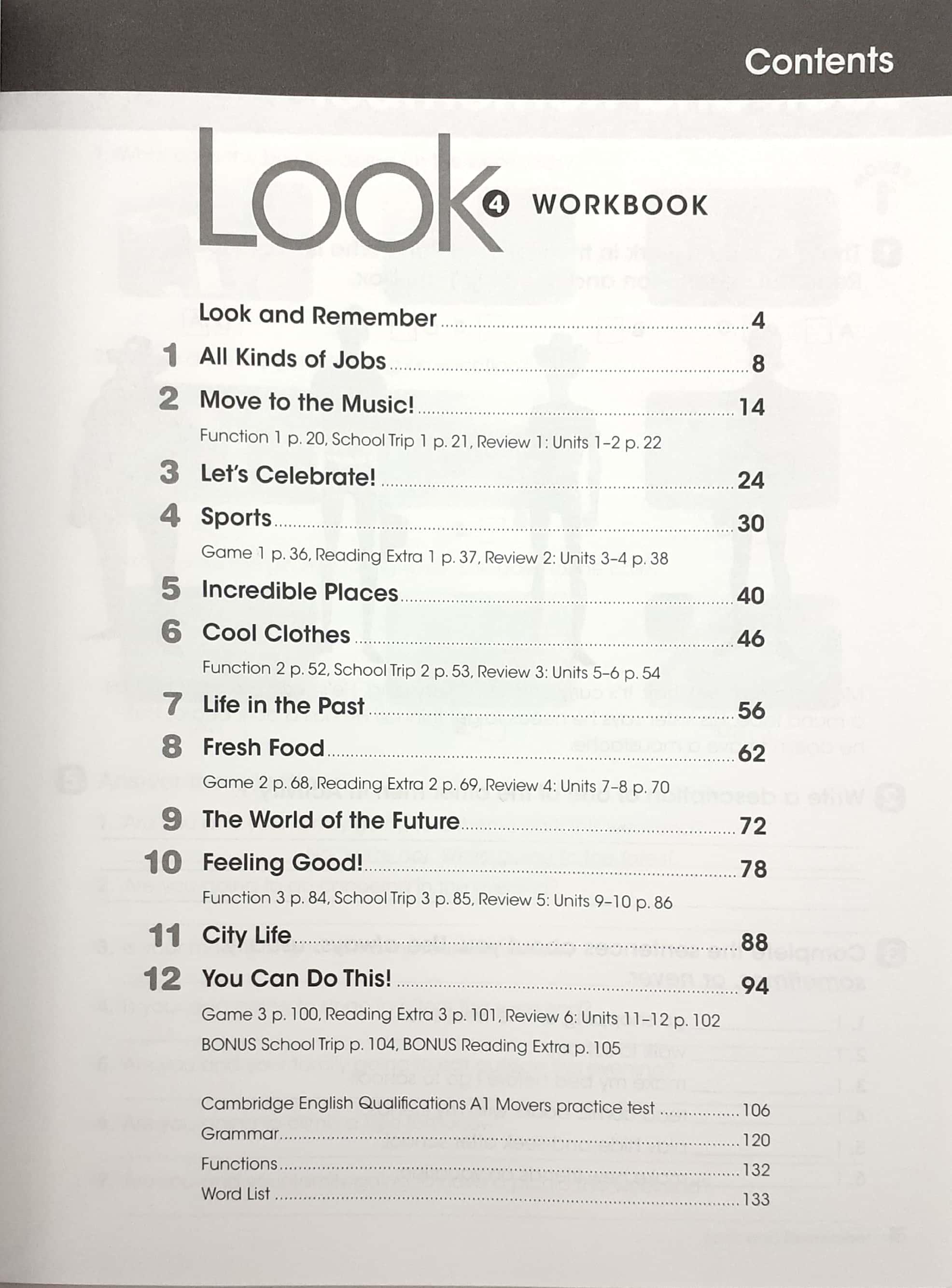 Look 4: Workbook With Online Practice