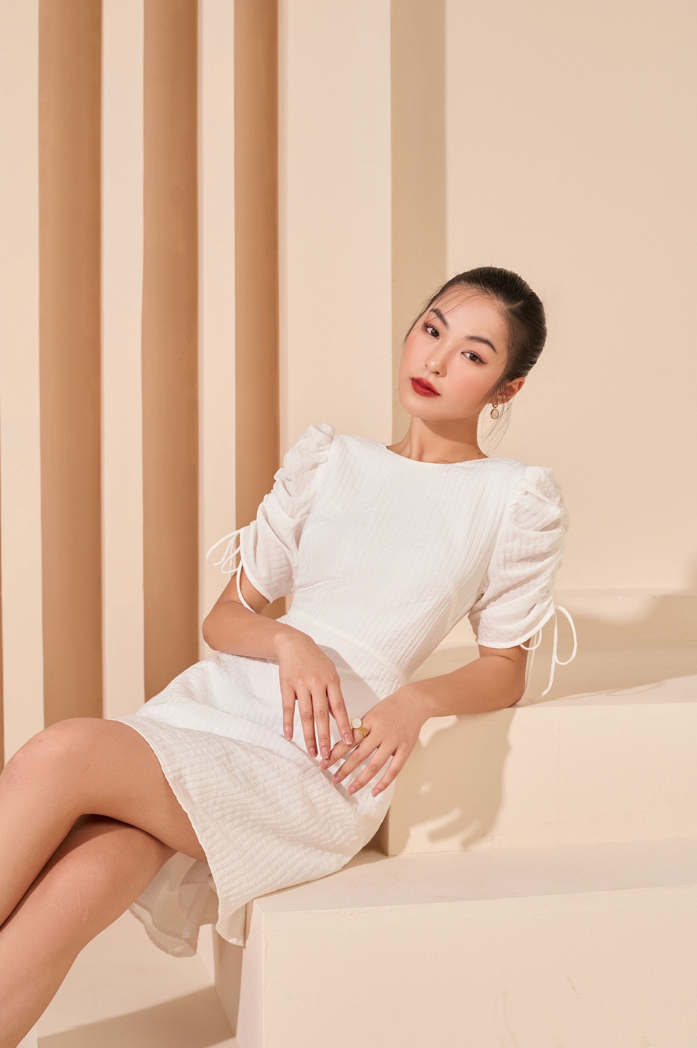 OLV - Đầm Emma Ruched Dress