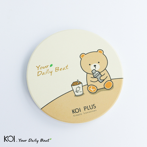 Bộ Miếng Lót Ly, Đế Lót Ly, Lót Cốc KOI Thé, Chất Liệu Ceramic Cao Cấp / KOI Thé BB Bear Ceramic Drink Coasters