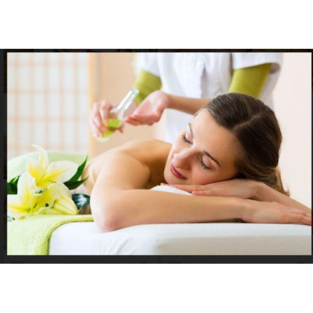 Tranh 3D dán kính 2 mặt dán quán spa