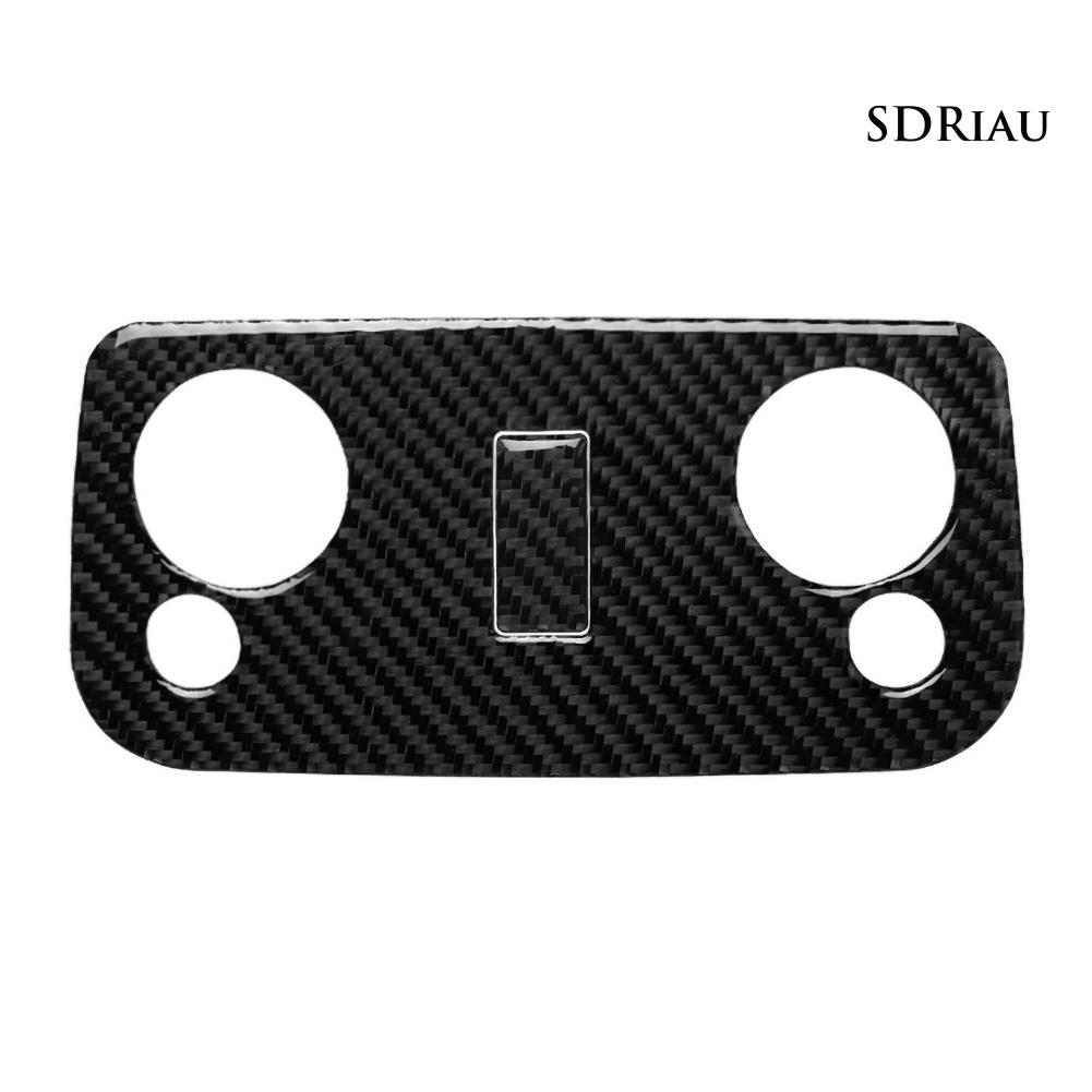 Carbon Fiber Car Reading Lamp Interior Trim Cover Sticker for Ford Mustang 09-13