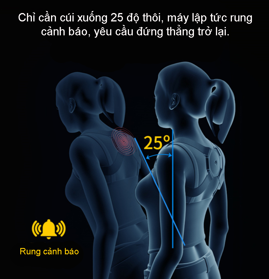 Đai đeo chống gù lưng cho học sinh, người lớn