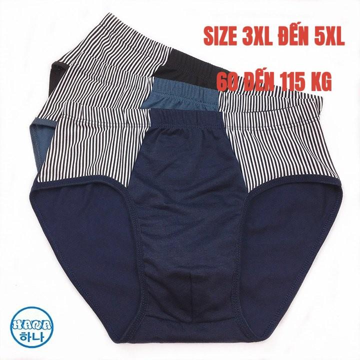 Combo 4 Quan lot nam tam giác cotton thoáng khí thoải mái BIG SIZE SIZE LỚN quần sịp nam quần chip cao cấp