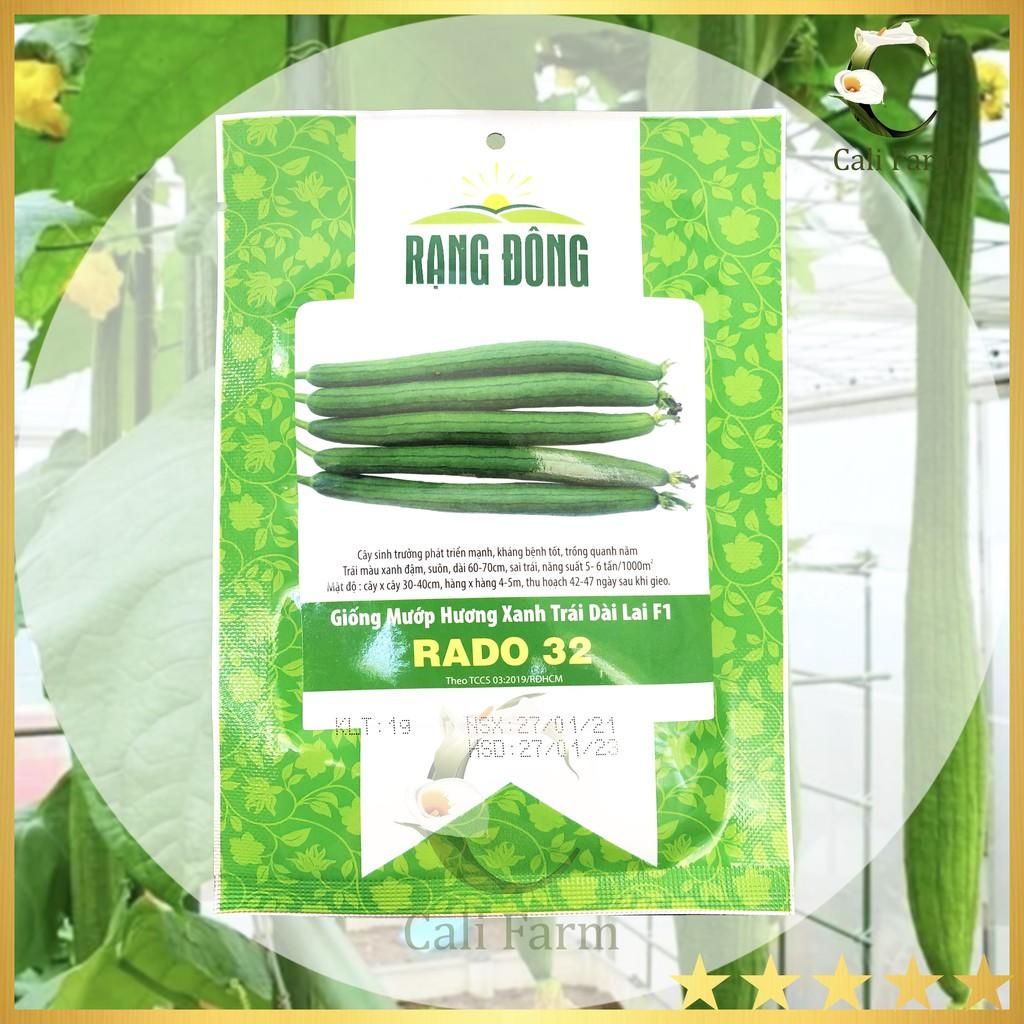 Hạt Giống Mướp Hương Xanh Trái Dài Lai F1 Rado 32 gói 1gr Năng suất cao, dễ trồng, ăn ngon-NON GMO- Hạt giống Rạng Đông, Chất lượng vượt trội !