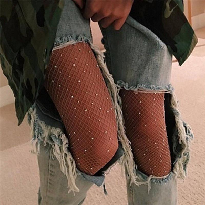 Quần tất, vớ quần lưới đính đá lấp lánh bling bling se.xy thời trang, siêubền không rách không xước Nữ Women