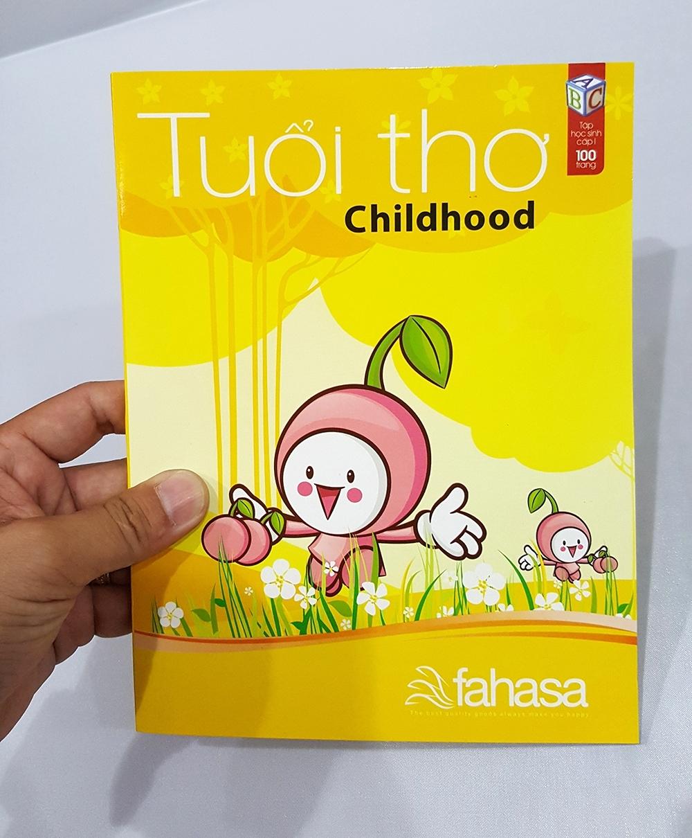 Tập Học Sinh 4 Ô Ly 100 Trang ĐL 80g/m2 - Giấy Ford - FAHASA - Tuổi Thơ (Mẫu Màu Giao Ngẫu Nhiên)