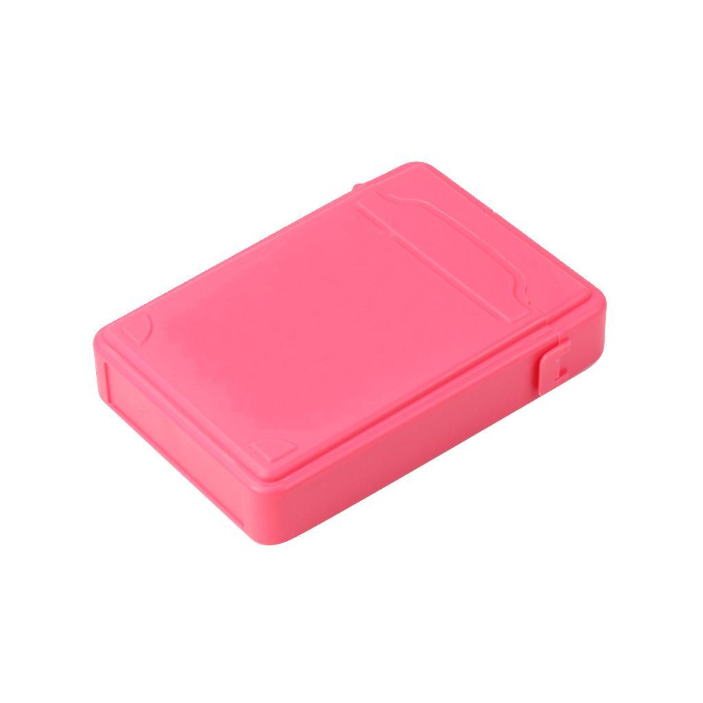 3.5" Dust-proof Box Case SSD HDD Hard Drive Disk Anti-Static Storage Pink