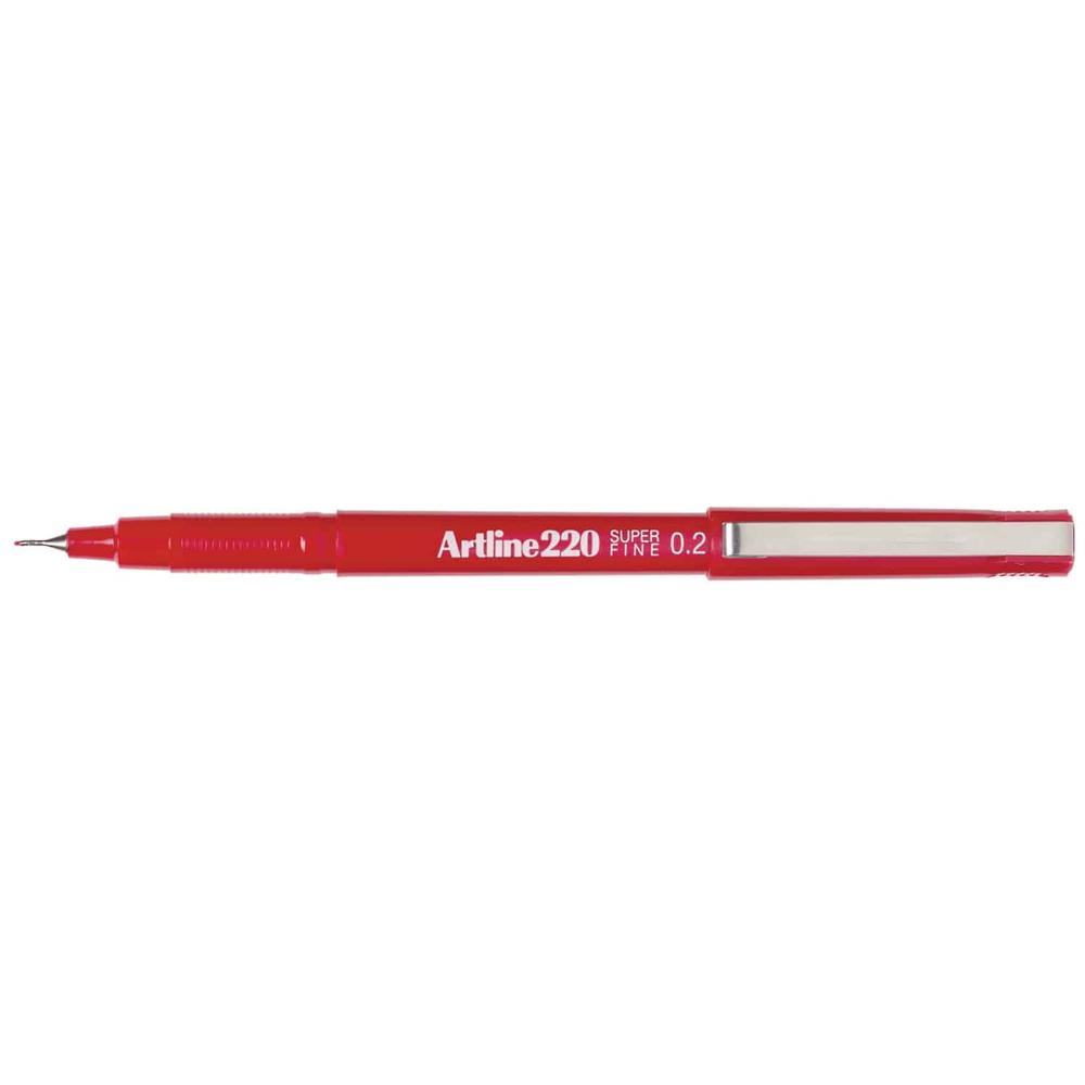 Bút Vẽ Kỹ Thuật 0.2 mm - Artline EK-220-RD - Màu Đỏ