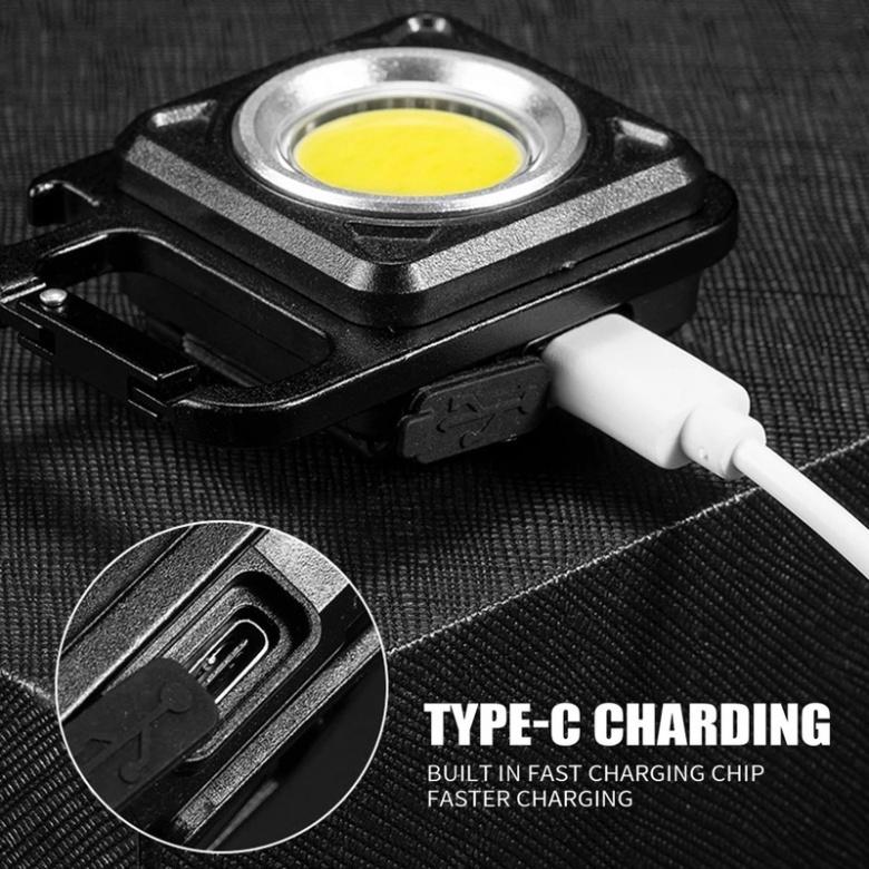 Đèn Pin LED COB Mini 800 Sạc Cổng USB Tiện Dụng