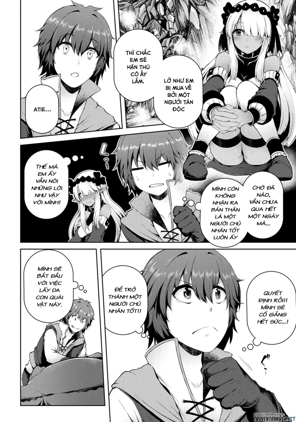 ngôi nhà của tôi đã bị đốt cháy, thế thì tại sao tôi không dùng hết số tiền còn lại để mua nô lệ dark elf? chapter 4 5