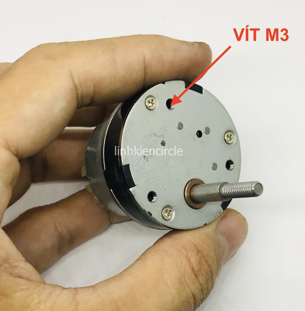 Motor mô tơ giảm tốc mini 500 bánh răng kim loại 6v - 12v tốc độ chậm 5 - 10 vòng trục ren - LK0330