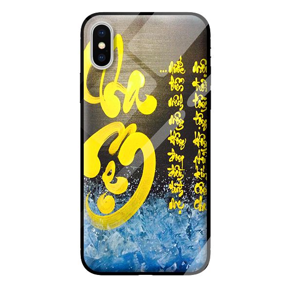 Ốp kính cường lực cho iPhone XS MAX thư pháp 24 - Hàng chính hãng