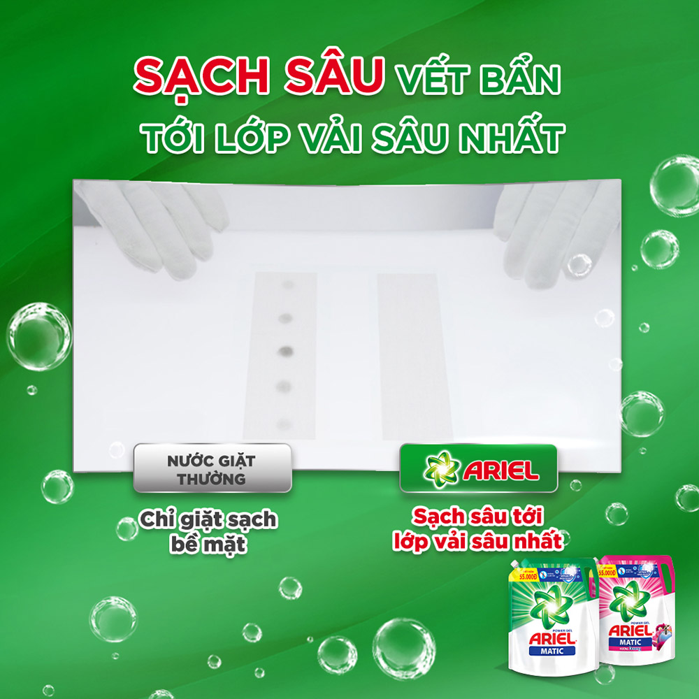 Nước Giặt Ariel Matic Giữ Màu Túi 2.1Kg