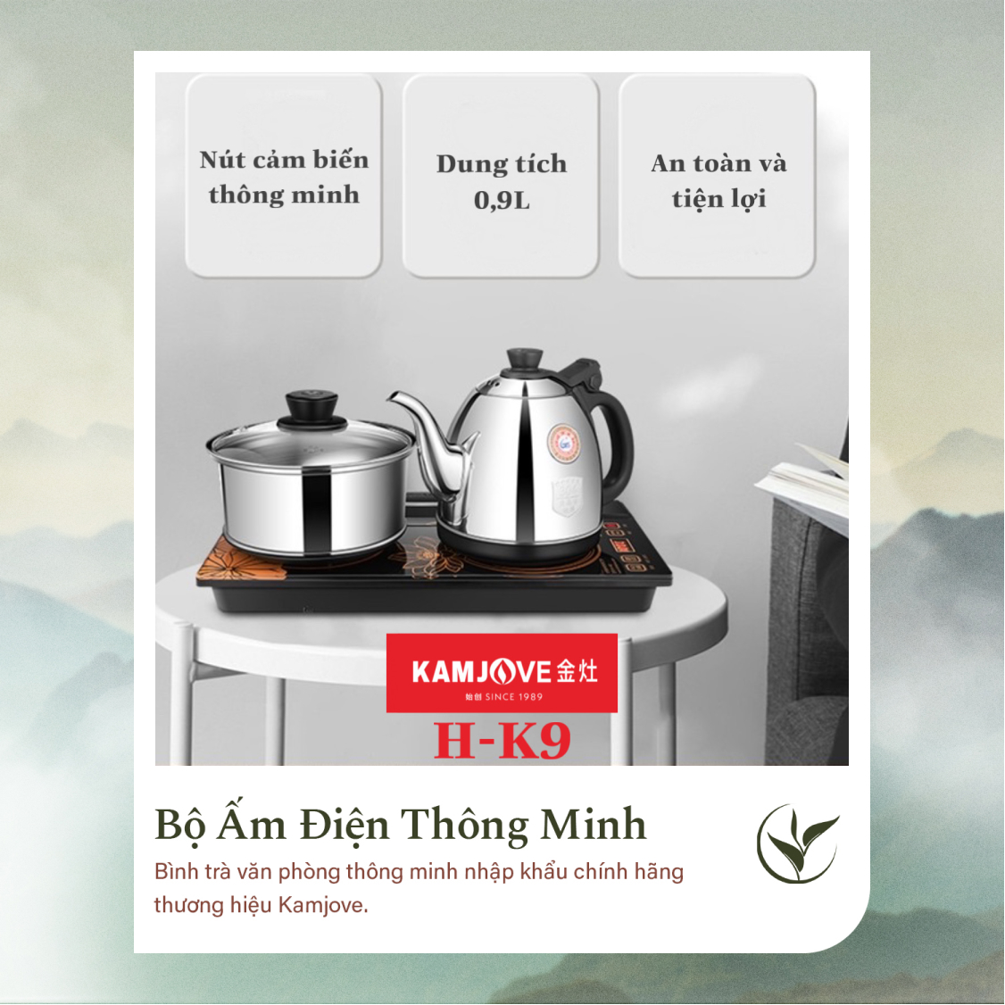 Bộ Ấm Điện Bàn Trà Thông Minh H-K9