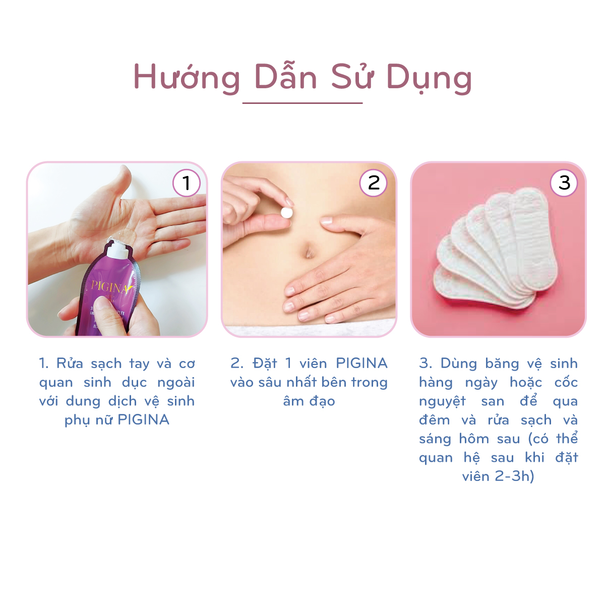 Combo tối ưu vệ sinh phụ nữ Pigina - 18 viên