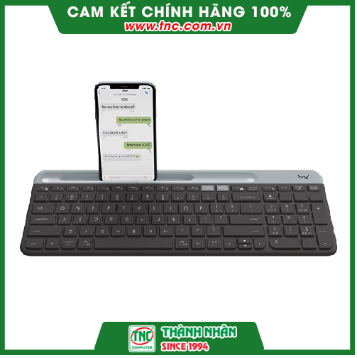 Bàn phím không dây Logitech K580 Slim màu đen-Hàng chính hãng