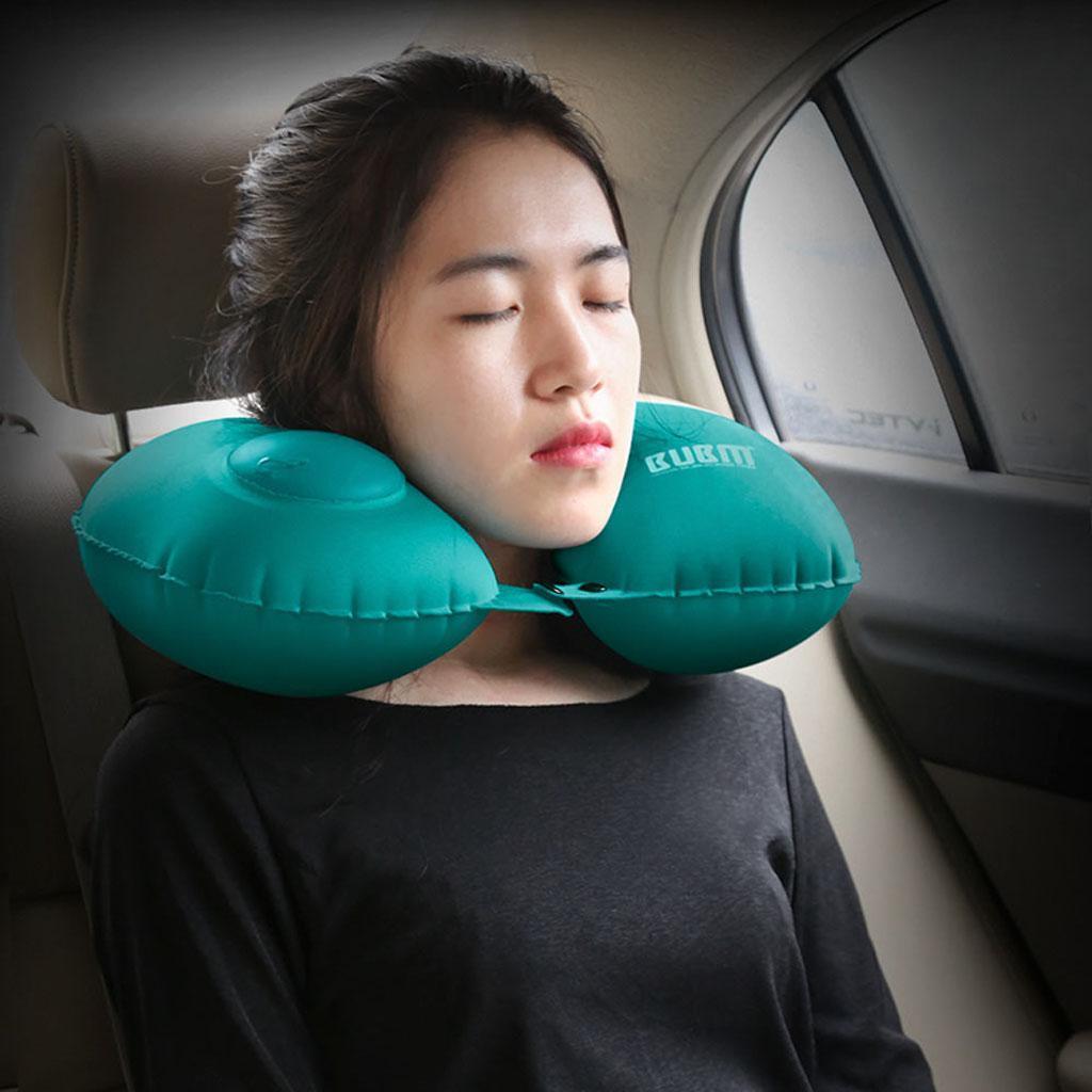 Inflatable Travel Pillow Neck Pillow for Car Trains Airplane