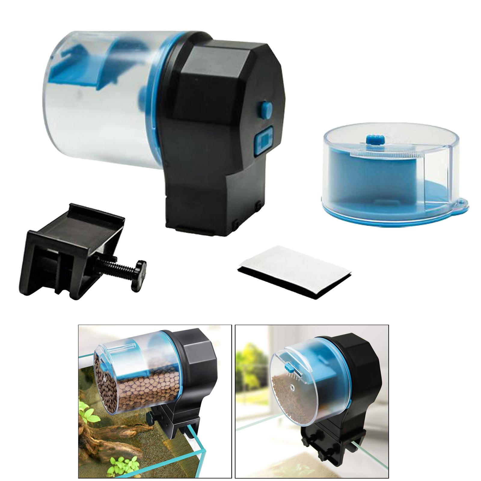 Automatic Fishing Feeder, Aquarium Tank Timer Auto Feeder with 2 Feed Box for Aquarium or Fishing Tank, Manual Feed Available