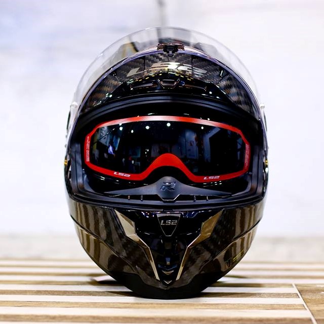 Mũ Bảo Hiểm Fullface LS2 FF327 CHALLENGER CARBON – 2 Kính, Cao Cấp