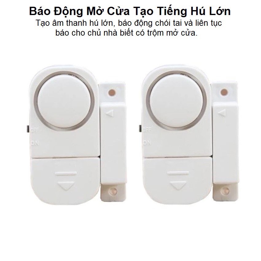 Chuông cửa báo động chống trộm gắn cửa nhà cửa sổ tiện dụng