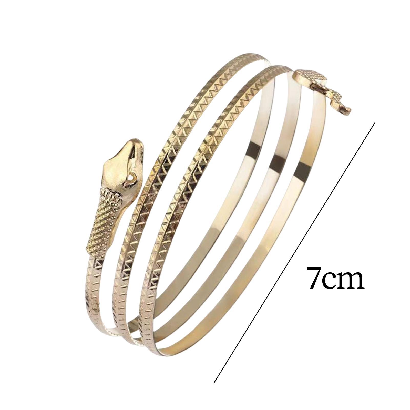 Retro Snake Shape Bracelet Bangle Hip Hop Jewelry Collection for Biker